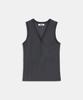LABELARCHIVE W Coen Trimmed Henley Tank Coal