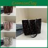 Trendy Sweet Strawberry Corduroy Tote Bag Stylish Shoulder Tote For Everyday Use