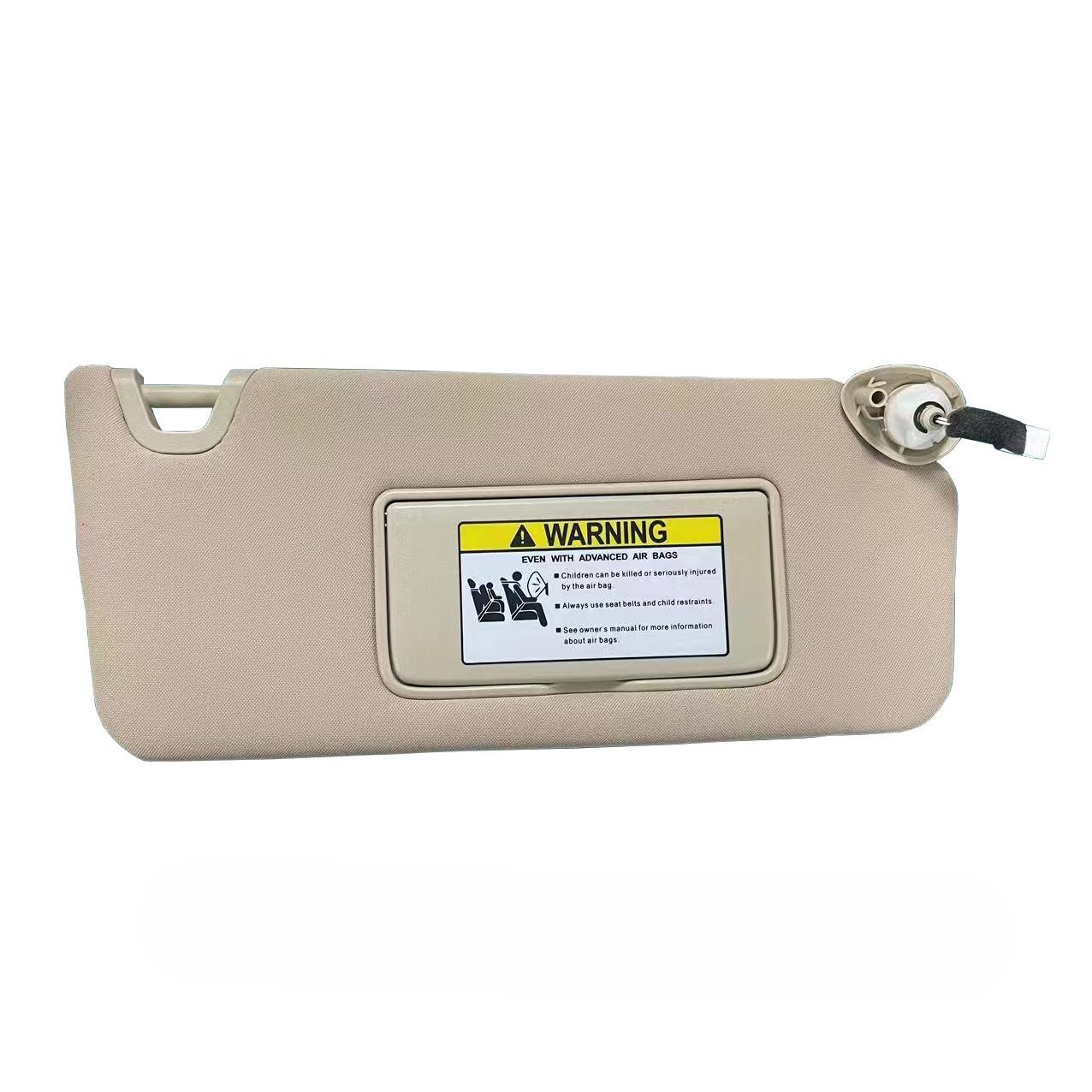 1pcs For Honda 08-13 Accord Crosstour Sun Visor with Vanity Mirror beige left