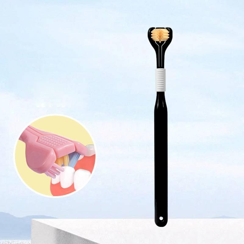 Premium Three-sided Soft Toothbrush For Adults Available In Beautiful Macaron Shades