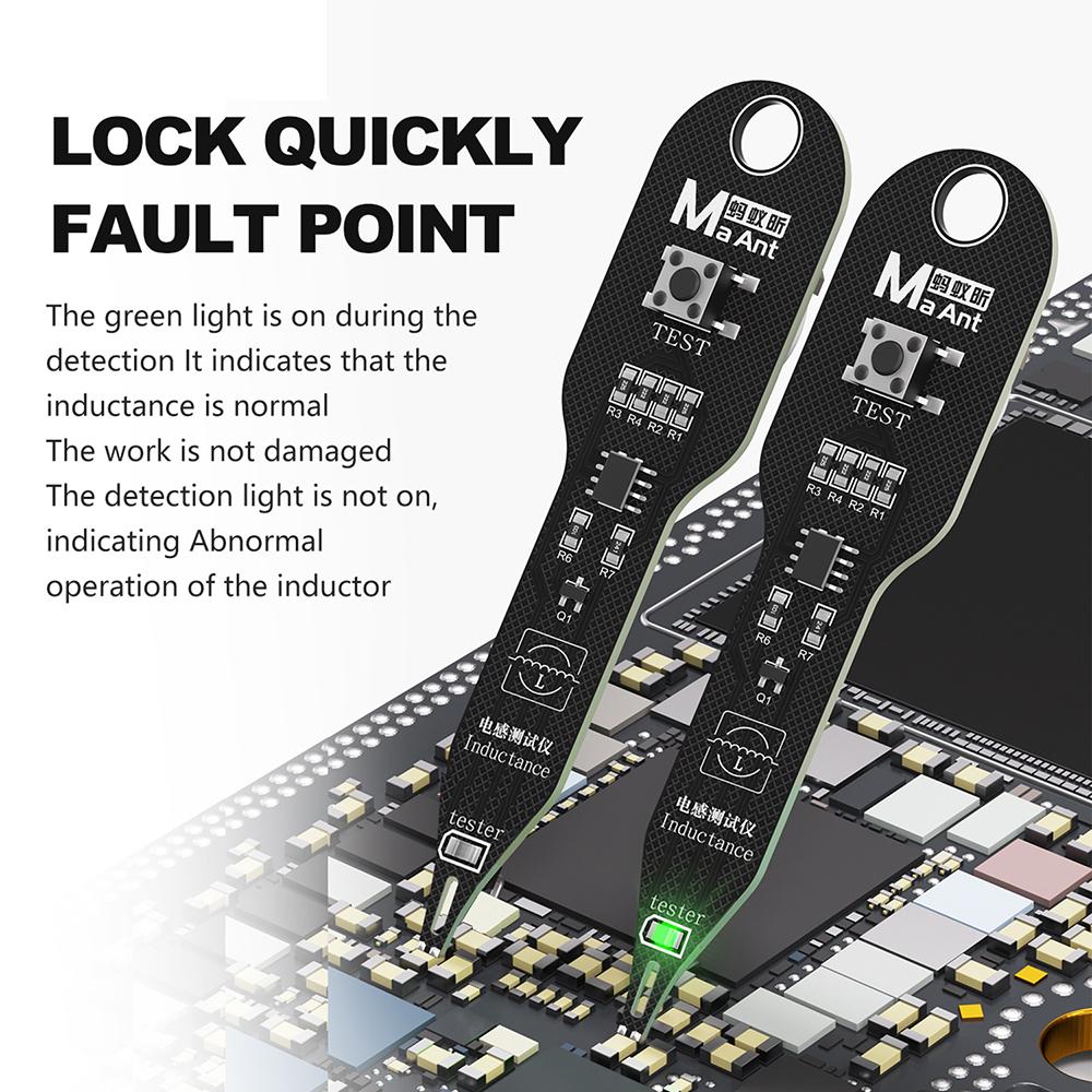 M093 M093B Inductance Tester Electromagnetic Induction Quick Fault Check PC Repair Motherboard Coil Tester Inductor Detector