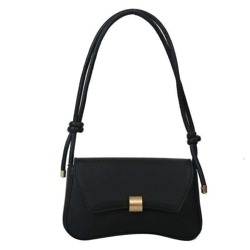 Women Retro Small Baguette Bag Vintage Underarm Shoulder Crossbody Handbag For Ladies