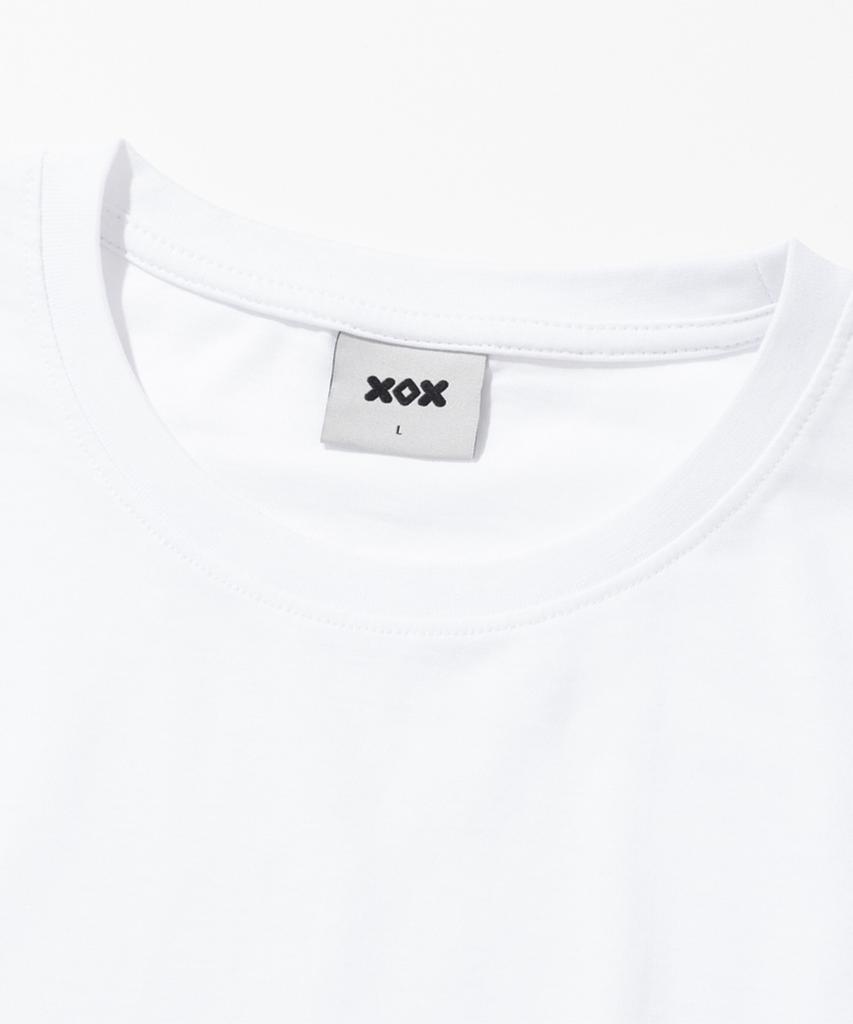 XOX Layered Crew Neck Long Sleeve T-Shirt [White]
