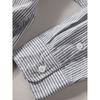 Trendy Spring & Fall Long Sleeves Heart Embroider Casual Stripes Shirt