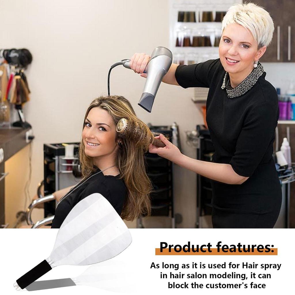 Hairspray Face Cover Professional Hair Tool for Bang Baffle Face Visor Salon Face Cover Transparent Goggles Hairspray Eye