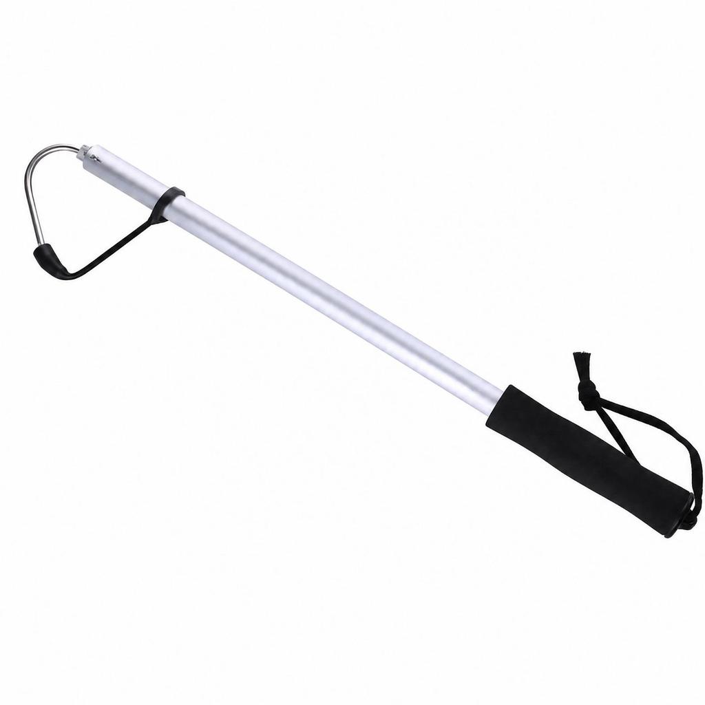 Aquatic Hook Tool Stainless Steel Telescopic Fishing Gaff with Safeguarding