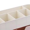 Cosmetics Makeup Organizer PP Multifunctional 6 Compartments Makeup Desk Organizer with Drawer Pink