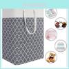 Spacious Foldable Storage Bag Durable Canvas Laundry Basket For Home Or Travel