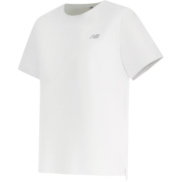 New Balance T Shirts Men s White Crew Neck Moderate MT43213-GYM 2XL