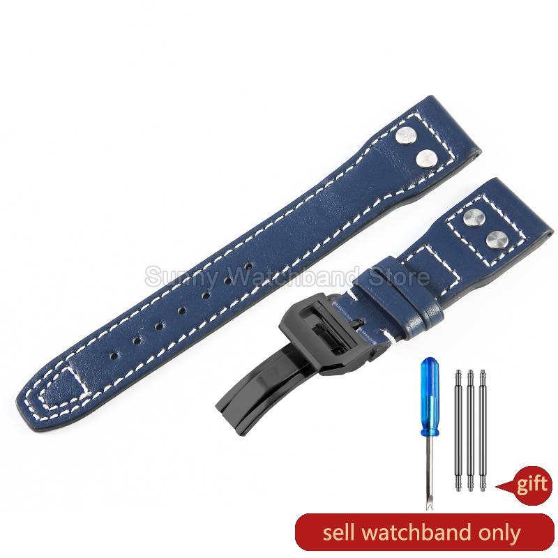 Kratzfest Verstärkte Kanten Spezielle Schnittstelle Nadelverschluss Vintage für IWC Portofino Portugieser Mark Rindsleder Uhrenarmband
