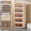 Foldable Multi-Layer Storage Cabinet for Clothing, Snacks, Books, and Toys