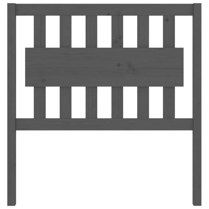 VidaXL Headboard Grey 95.5x4x100 Cm Solid Pine Wood 818552