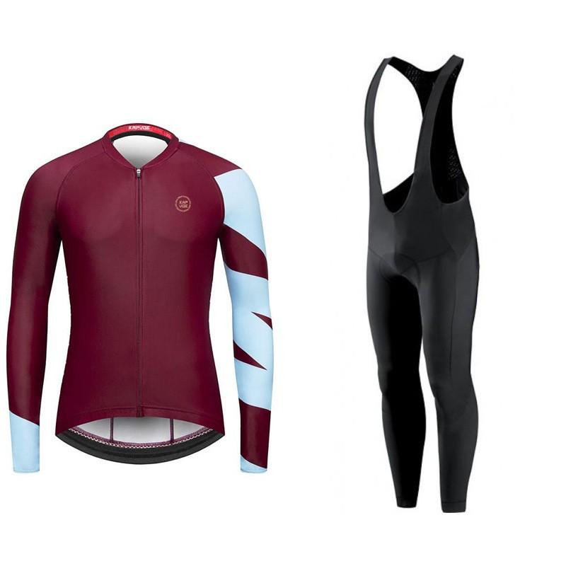 Mens Fleece Cycling Set Long Sleeve Quick Dry Breathable Riding Jersey Pants Road Mountain Bike Winter