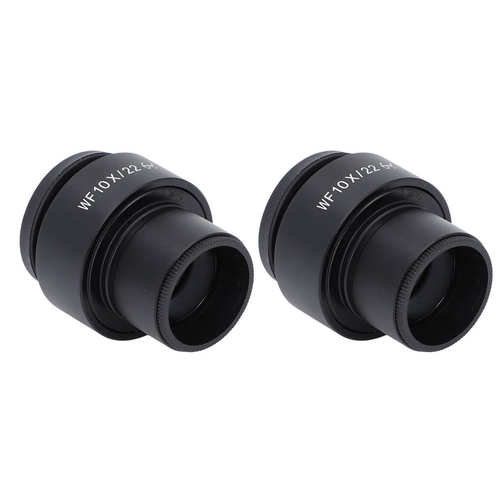 2 Stück 10x Mikroskop-Okulare 22mm Hoher Augenabstand Weites Sichtfeld Optische Linse Okular Dioptrieneinstellung 30mm Anschluss