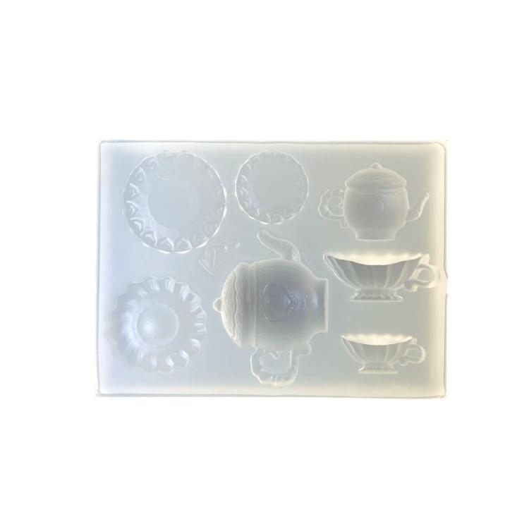 

Silicone Mold Set Afternoon Teas Decoration Flexible Dishwasher Safe Mould For Crafting Use Jewelry Making Tool 1