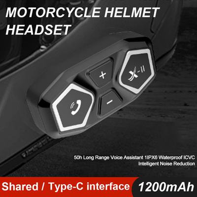 X11 Bluetooth motocicleta casca căști impermeabile 1200mAh căști wireless hands-free apel zgomot redus motocicleta căști