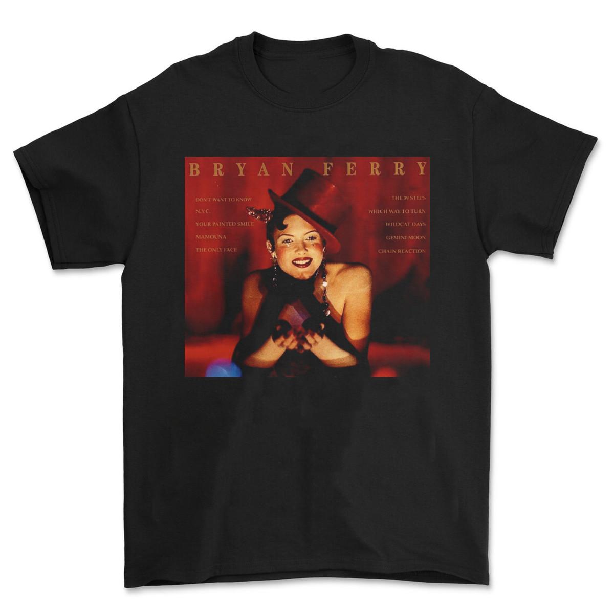 Bryan Ferry Mamouna Black Tee Short Sleeve Adult Shirt BS134 XL