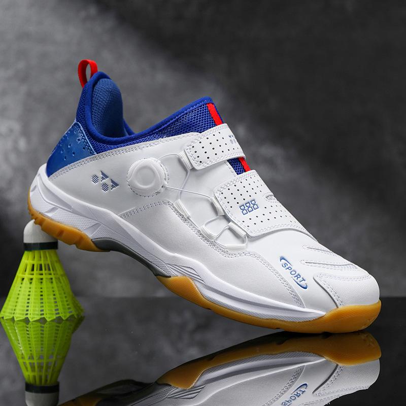 Badminton shoes 2025 new professional competition shoes, light and breathable double rotating buckle high-quality sports shoes