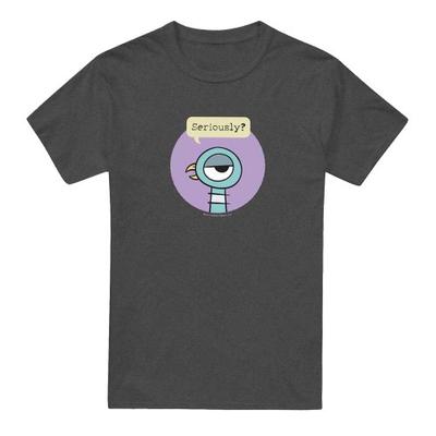 The Pigeon Unisex Adult Seriously Heather T-Shirt