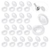 White Hinged Plastic Screw Cap Cover Fold Snap Protective Cap Button For Car Furniture Decorative Nuts Cover Bolts Hardware