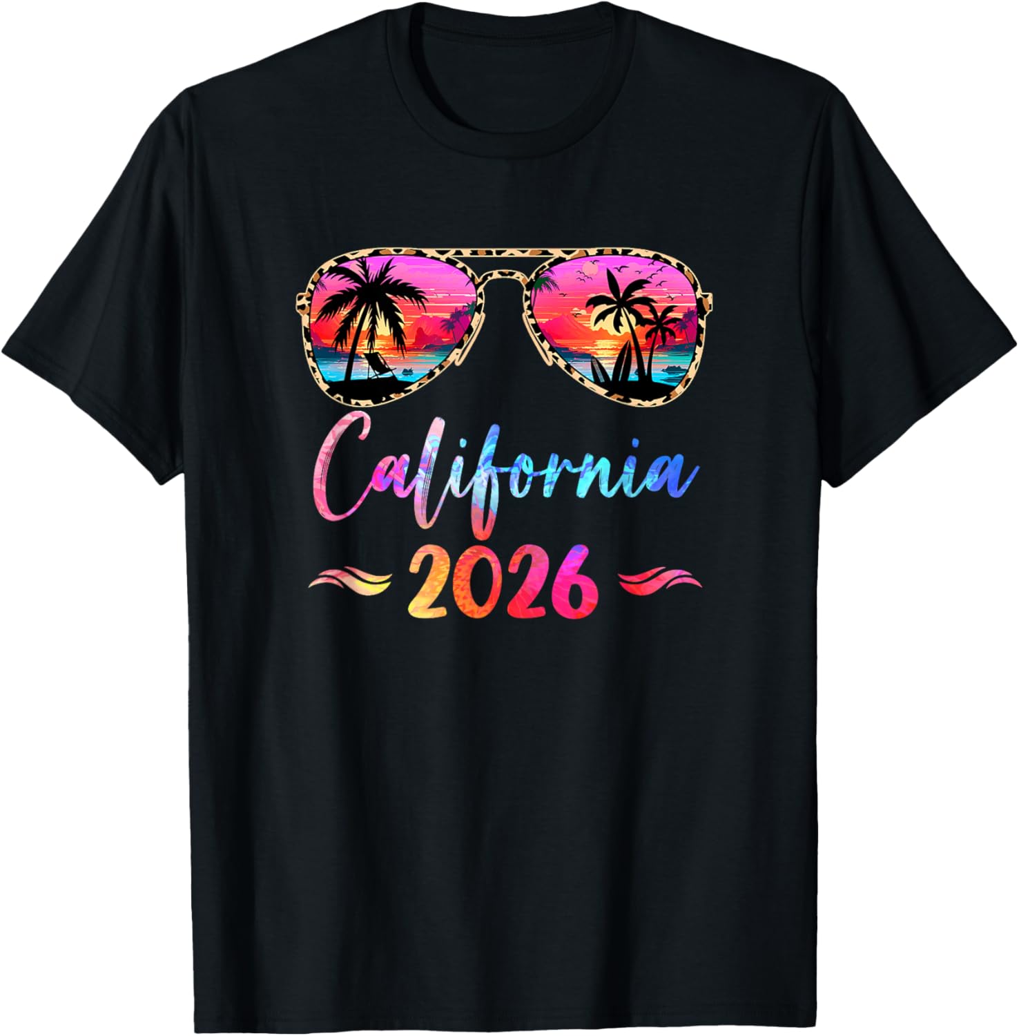 California Vacation 2026 Matching Group Family Summer Trip T-Shirt S разноцветный