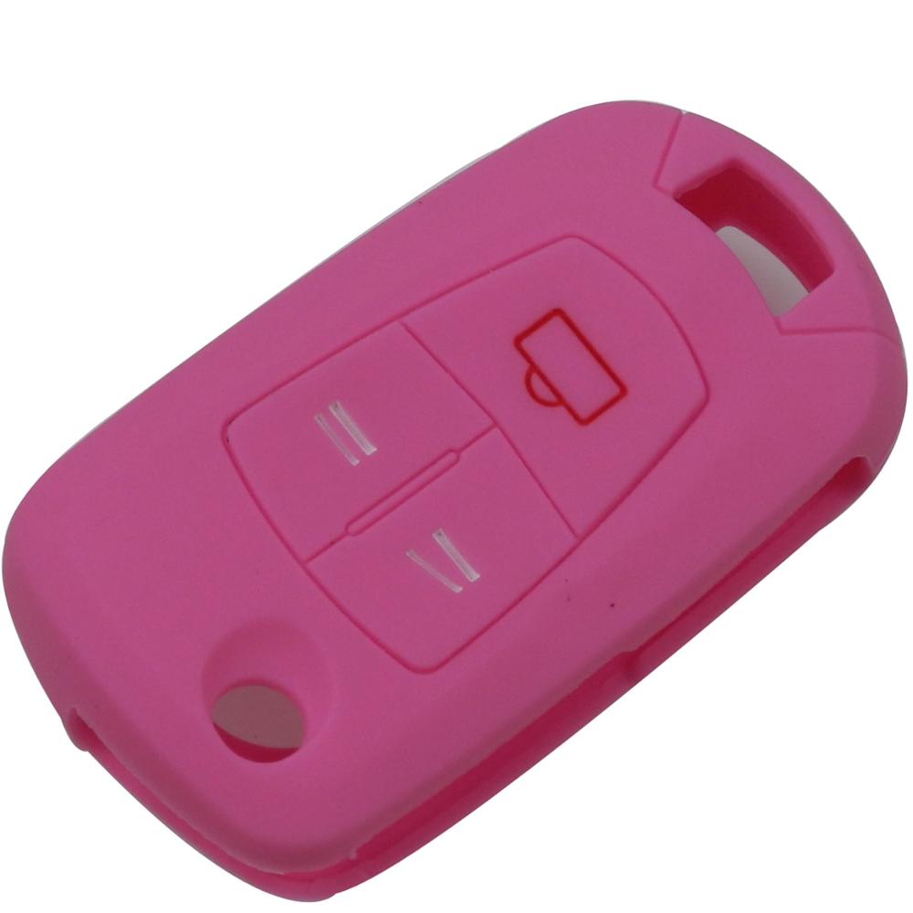 Jingyuqin 3 Buttons Remote Silicone Car Key Cover Case Fob For Opel Vauxhall Astra Vectra Corsa Signum Folding Key Case