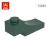 Non-Toxic 145Pcs/Lot 70681 Curved Arch Plates 3X1 Building Block Moc Color Accessories Compatible With Brick Diy Children'S Toy
