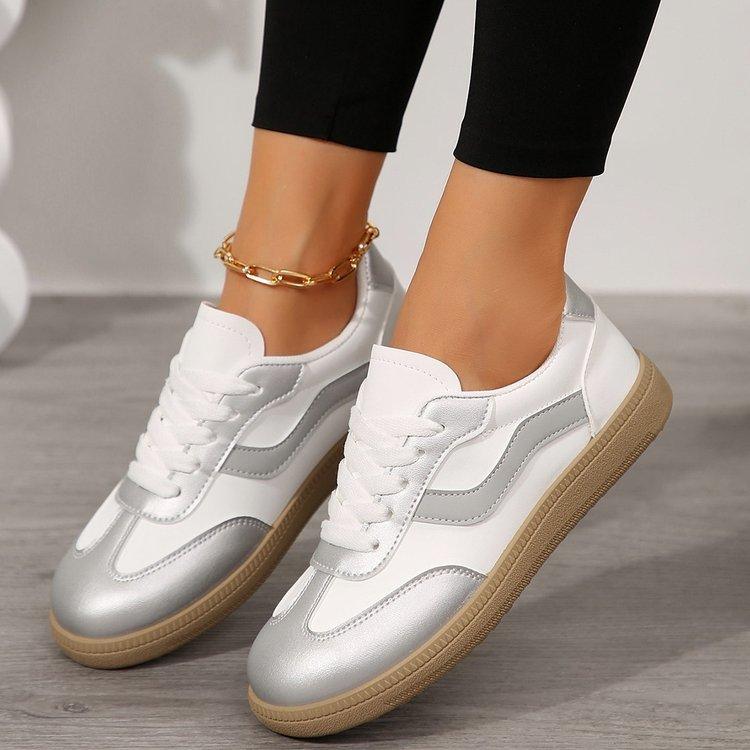 2025 autumn new German training little white shoes ins tide Korean version student thick baseplate shoes sports leisure height increase women's shoes