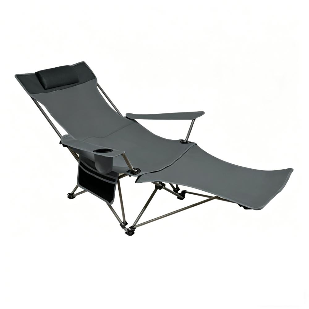 Modern Simple Canvas Sofa Chaise Longue Japanese Balcony Household Lazy Outdoor Leisure Beach Chair Folding Chair