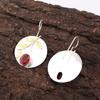 Pink Rubellite Gemstone Jewelry, 925 Sterling Silver Earring, Handmade Charming Earring, Bohemian Rubellite Earring For Grandma Gift