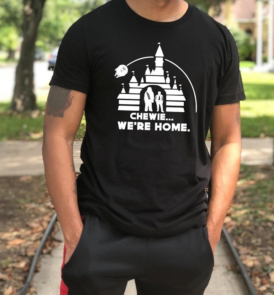 

Chewie We re Home Galaxy s Movie Inspired Cotton Apparel T-Shirt Unisex T-Shirt XXXXL