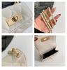 Korean Style Retro Women's Diamond Pattern Chain Crossbody Bag 2025 - Trendy Fashion Casual Small Square Shoulder Bag