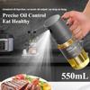 Kitchen Oil Bottle 250550ml Glass Spray Bottle Food Grade Without Hanging Oil Spray Pour Dual-purpose Oil Can Seasoning Tools