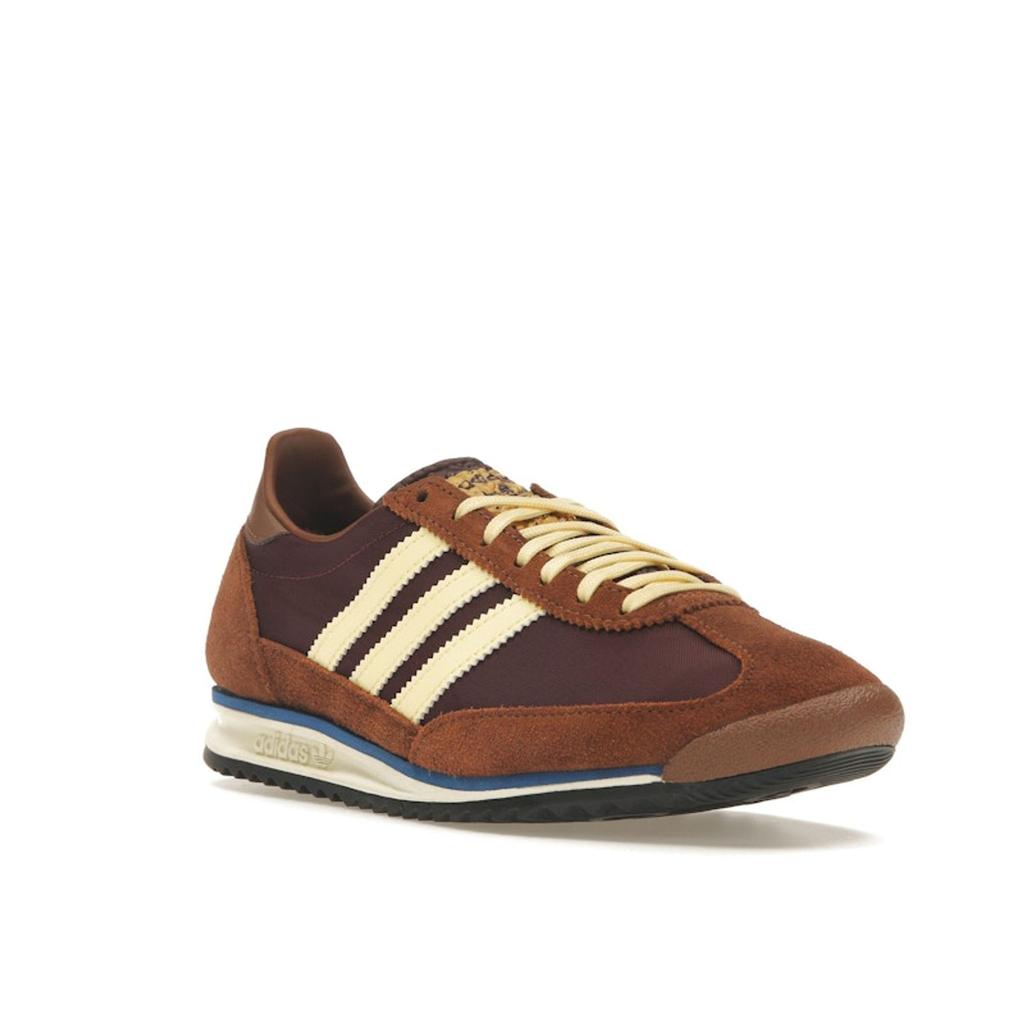 Adidas SL72 OG Brukt Brun Dame Sneakers Bordo Nesten-Gul IE3425