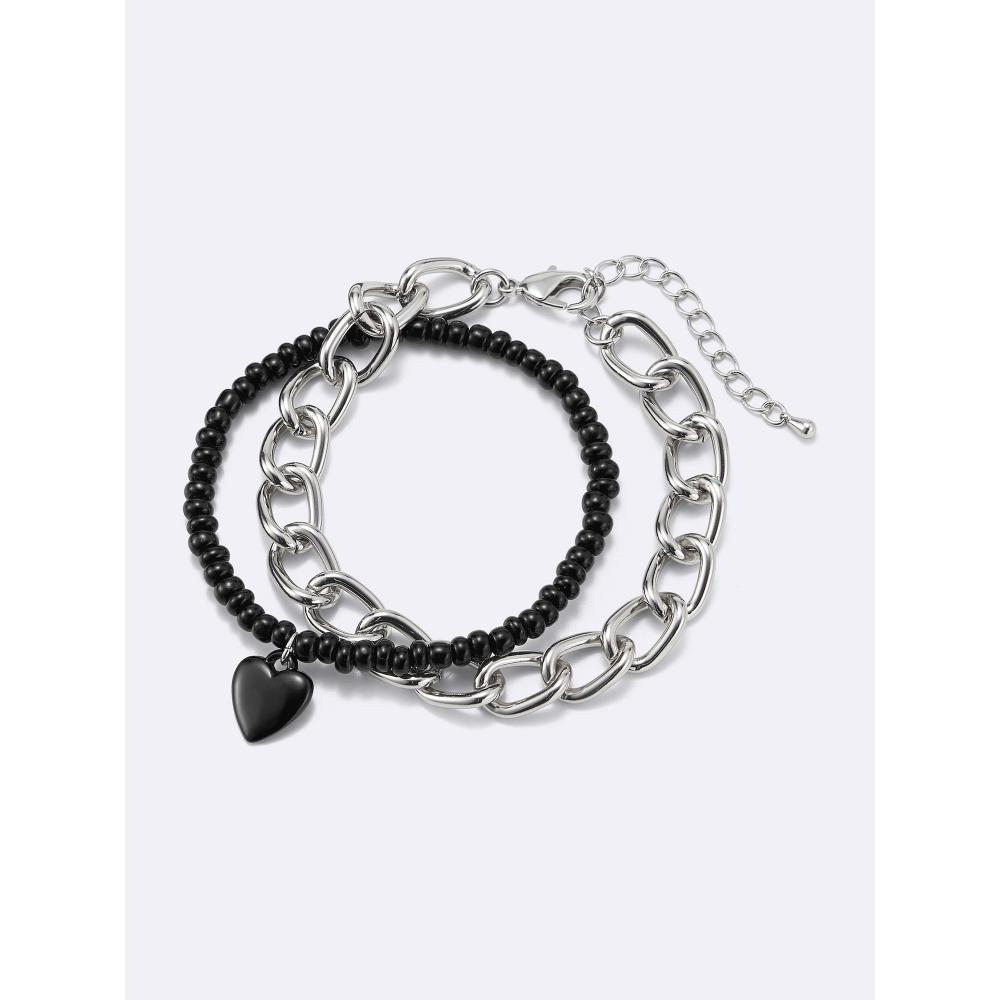

Gu By Uniqlo Heart Motif Bead Bracelet