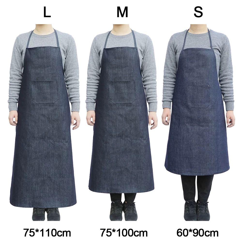 New Unisex Cowboy Apron Wear-resistant Thickened Work Apron With 1 Pockets Waiter Apron