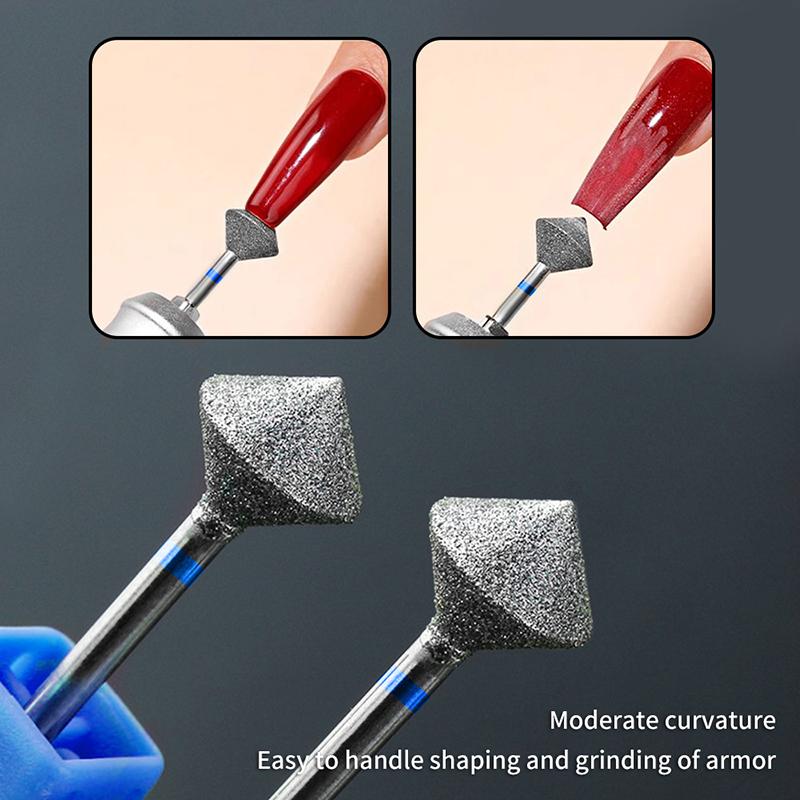 Diamond Nail Drill Bits Rotary Cuticle Clean Burr 3/32" Manicure Bit Drill Machine Accessories