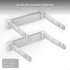 2Pack Wall Mounted Foldable Kitchen Organizer, NoDrill MultiFunctional Garbage Bag Rack for Home