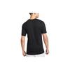 Nike Patterned Print Crew Neck Short Sleeve T-Shirt Men Tops Black FD0032-010