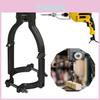 Electric Square Drill Bracket Hole Converter Black Sturdy Mortise Attachment For Press