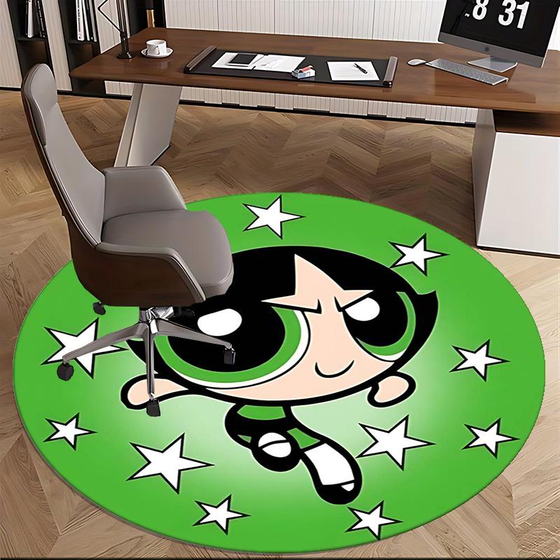 Powerpuff Girls,Buttercup Chair mat Round Rug Office carpet, Non slip, Suitable for Living Rooms, Bedrooms,Decor1205775a