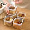 Refrigerator Soup Organizer PP And Box Sealed with Freezer Packaging Lids Food-Grade Odor Resistant Food Storage Box Microwave Safe