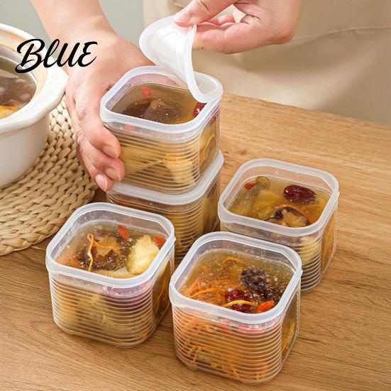 Refrigerator Soup Organizer PP And Box Sealed with Freezer Packaging Lids Food-Grade Odor Resistant Food Storage Box Microwave Safe