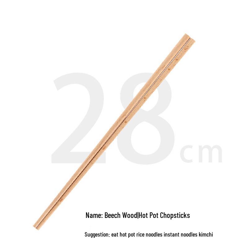 Unlackierte Wenge-Essstäbchen zum Servieren, 32 cm – Essstäbchen zum Schöpfen für Hot Pot & Nudeln