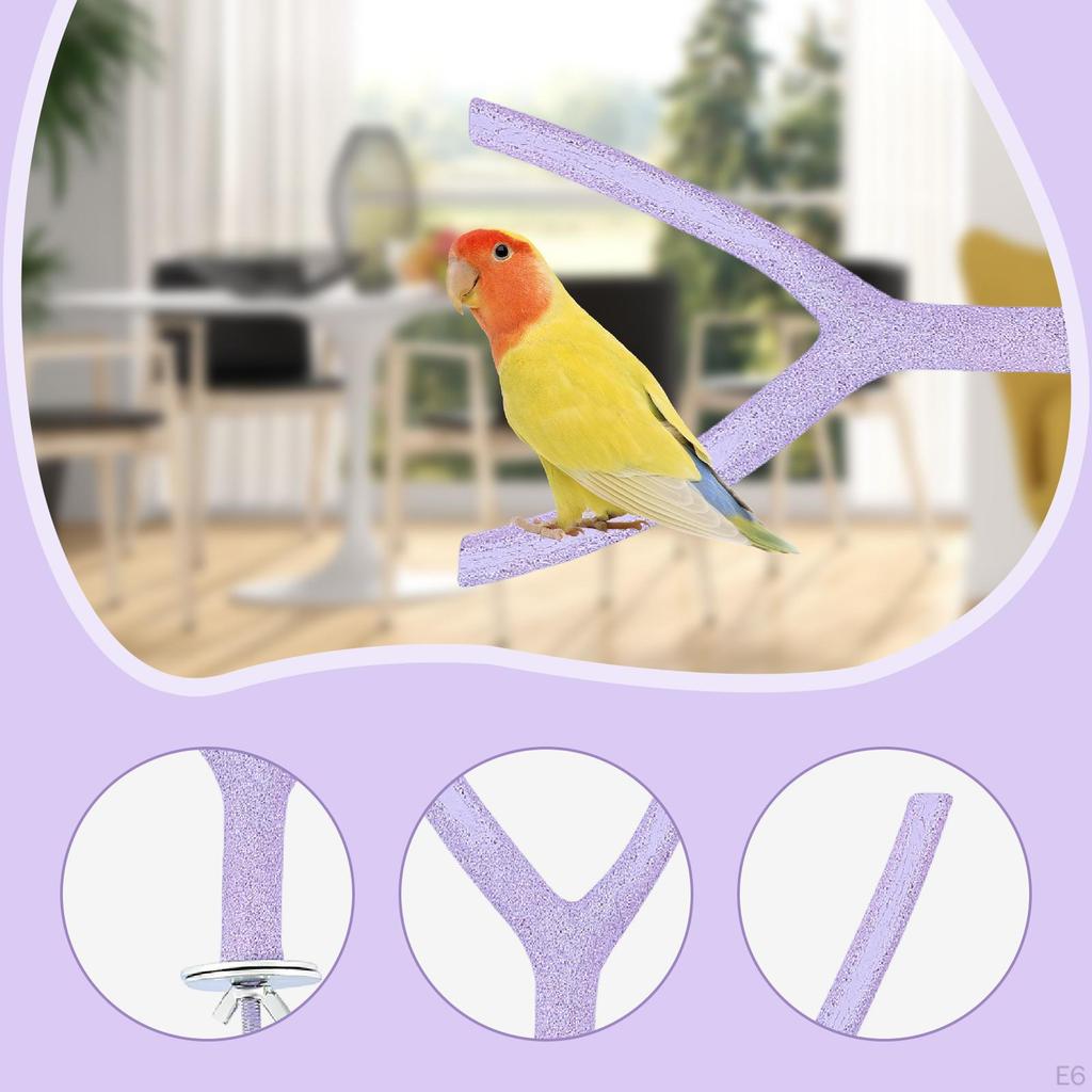 Parrot Perch Stand Toy Bird Cage Climbing Accessories for Small Birds