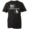 Problem gelöst T-Shirt Lustig für Angelliebhaber Sarkastisches Oberteil Herren Unisex Geschenk T-Shirt