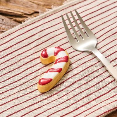 [Click On the banner]L Cozy Winter Cookie Spoon Rest Candy Cane_NK9125056