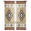 Southwest American Tribal Totem Boho Sheer Curtains Transparent Window Voile Tulle for Bedroom Holiday Decoration
