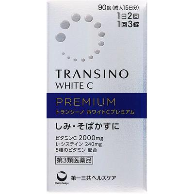Daiichi Sankyo Healthcare Transino White C Premium 90 Tablets Cysteine Products Amino Acid Preparations Efficacy: Dark Spots (limited To Melasma) Cyst