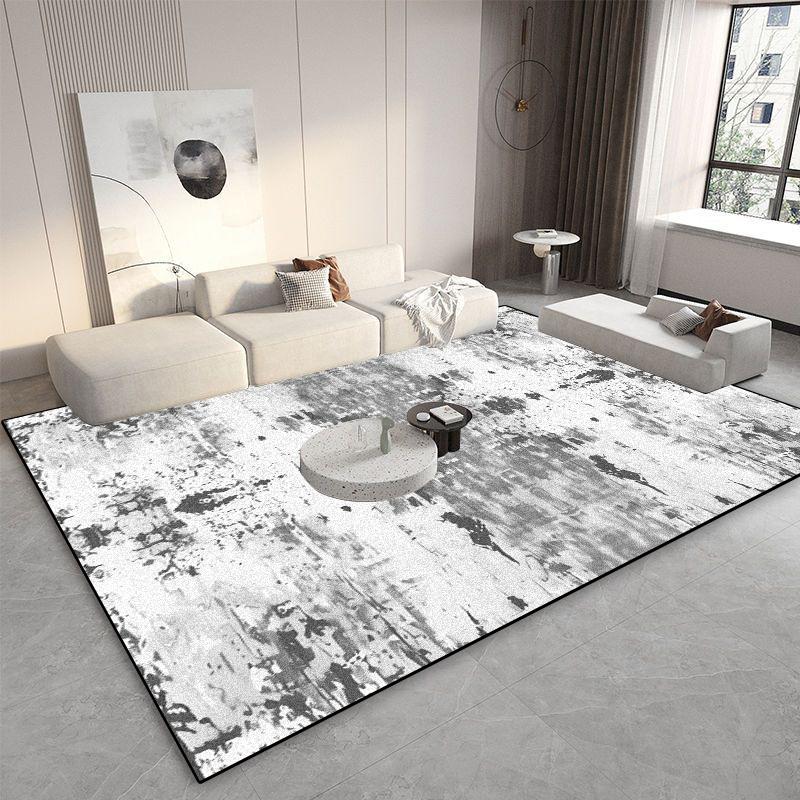 Living Room Decoration Grey Carpets Light Luxury Abstract Rugs Home Sofa Side Floor Mat Bedroom Cloakroom Corridor Large Carpet